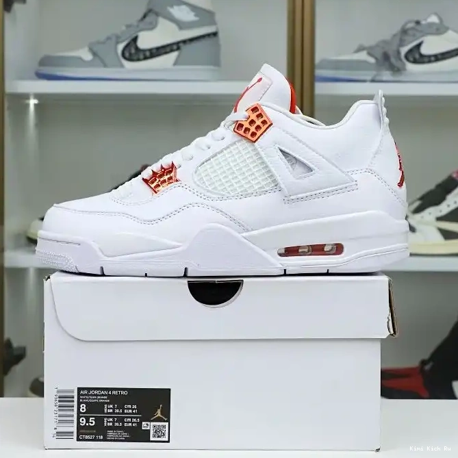 Jordan Kimikick metallic Jordan 4 Air retro“orange 0702